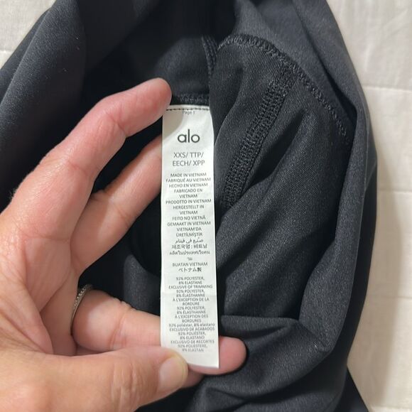 alo yoga XXS Black Pleated Grand Slam Tennis Skirt Built in Skort - Picture 11 of 13